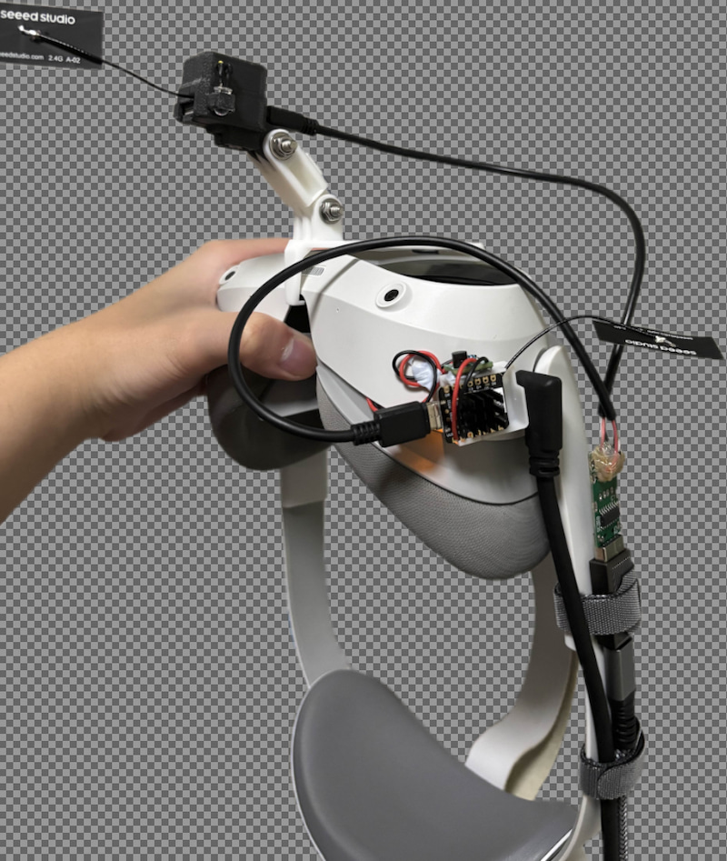Photo of my EyeTrackVR + Babble build
